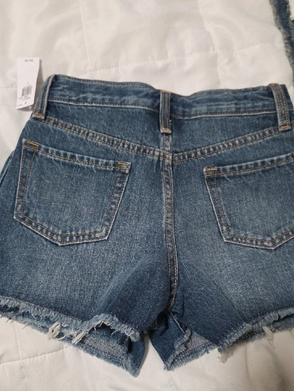 Old Navy Women's Distressed Denim Shorts - Medium Blue